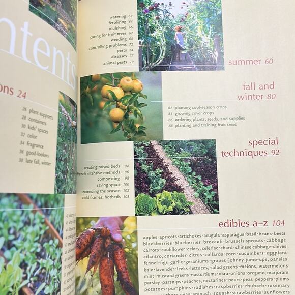 Edible Garden Sunset PB Book Gardening Vegetables Berries Fruit Trees More - Picture 6 of 6